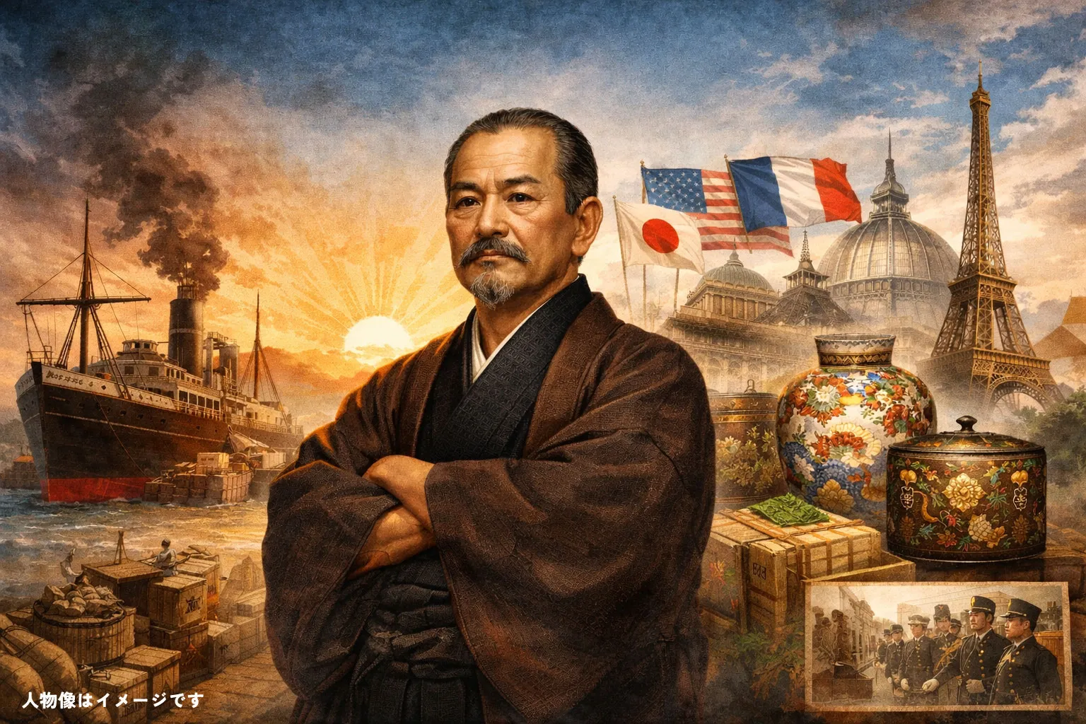 円中孫平（まるなか まごへい）米国輸出の扉を開き九谷焼を救った石川県の近代産業の先駆者